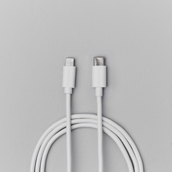 USB-C TILL LIGHTNING KABEL 1M VIT - Bild 2