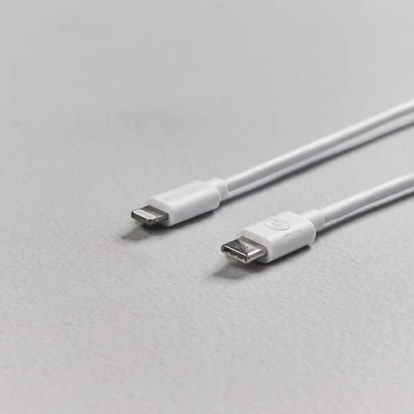 USB-C TILL LIGHTNING KABEL 1M VIT - Bild 3