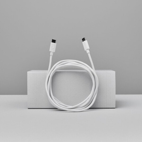 USB-C TILL USB-C KABEL 1M VIT - Bild 2