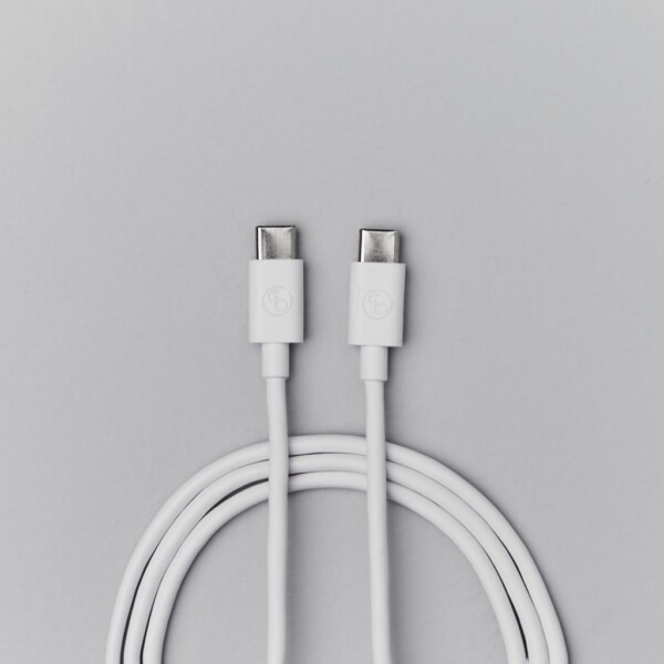 USB-C TILL USB-C KABEL 1M VIT - Bild 3